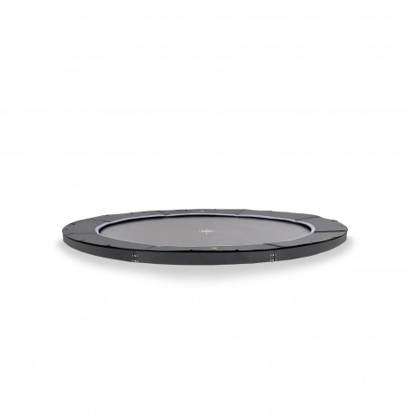 EXIT Dynamic sportstrampolin i jordniveau - sort