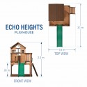 Echo Heights legehus på platform Echo Heights legehus på platform