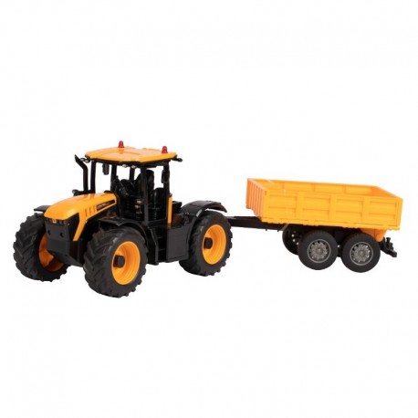 Fjernstyret JCB Fastrac 4220 traktor med tipvogn