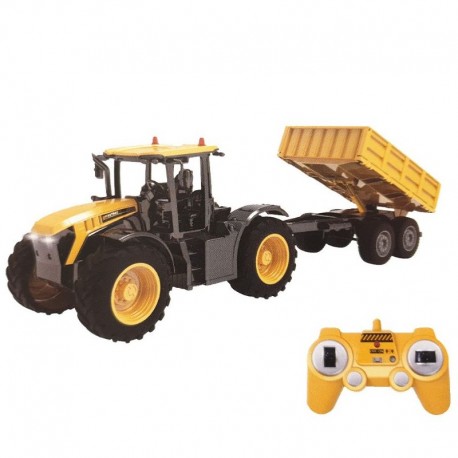 Fjernstyret JCB Fastrac 4220 traktor med tipvogn