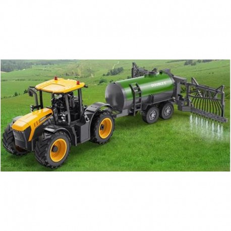 Fjernstyret JCB Fastrac 4220 traktor med tipvogn