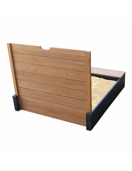 Mandy sandkasse - Antracitgrå / brun