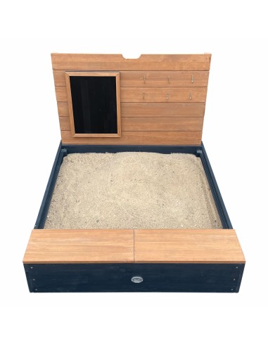 Mandy sandkasse - Antracitgrå / brun
