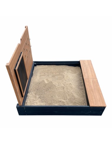 Mandy sandkasse - Antracitgrå / brun