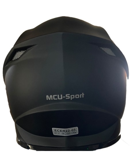 Crosser Hjelm Mat Sort Crosser Hjelm Mat Sort