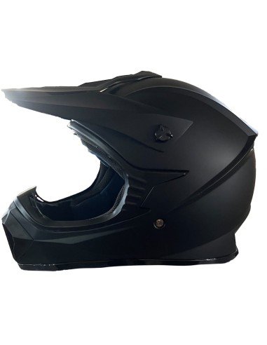 Crosser Hjelm Mat Sort