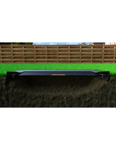 Avyna FlatLevel Rektangulær Trampolin - Grå