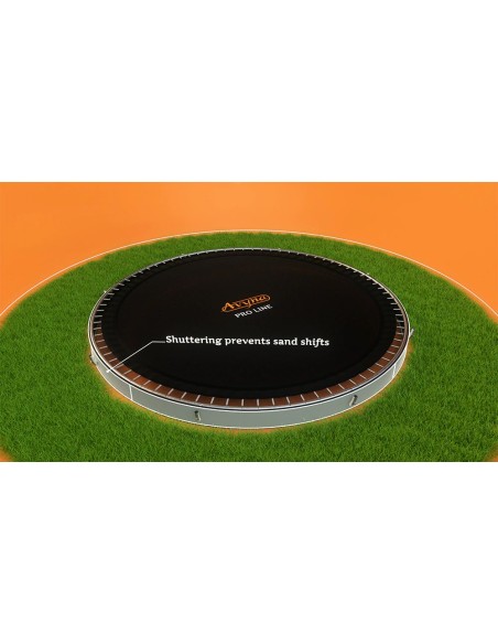 Avyna FlatLevel Rektangulær Trampolin - Grå