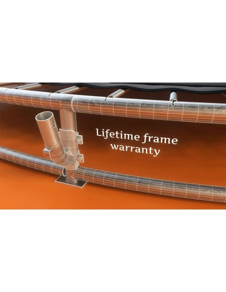 Avyna FlatLevel Rektangulær Trampolin - Grå