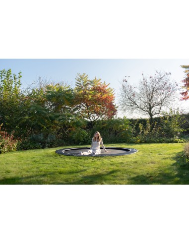 EXIT InTerra sportstrampolin - rund i...