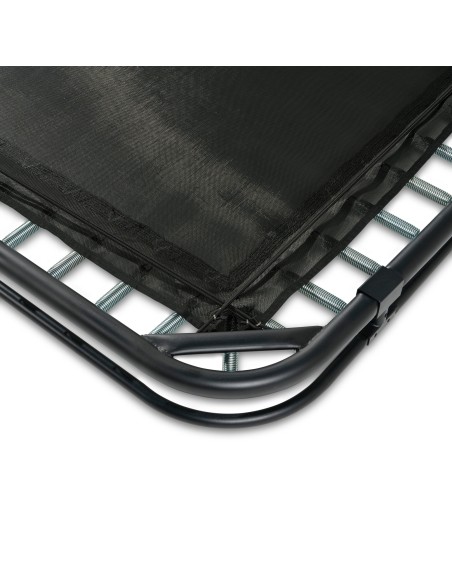 EXIT InTerra sportstrampolin - firkantet i jordniveau - sort