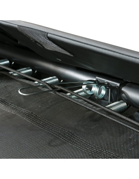 EXIT InTerra sportstrampolin - firkantet i jordniveau - sort