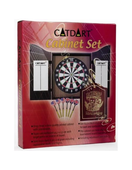 Dartsæt i kabinet - Kings Head fra CatDart