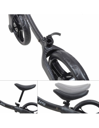 Metal balance cykel 3000 med carbonfiber look
