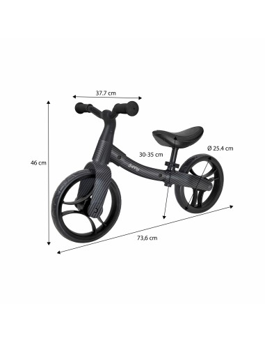Metal balance cykel 3000 med carbonfiber look