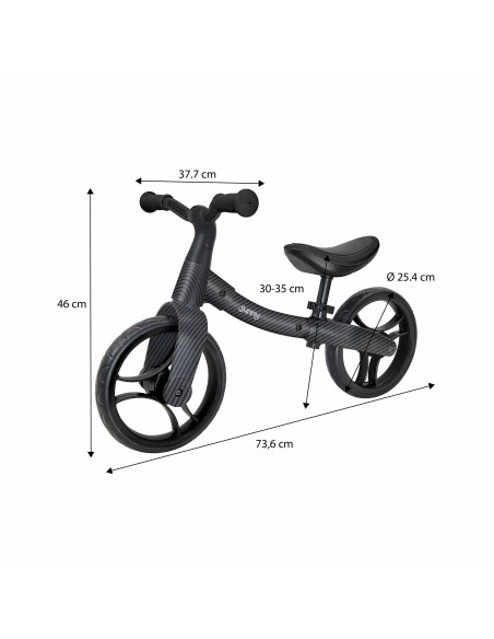 Metal balance cykel 3000 med carbonfiber look