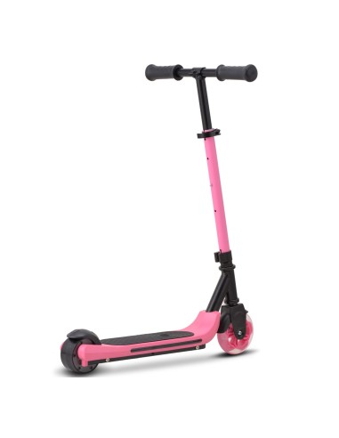EL-Løbehjul pink med LED lys - 21.6V - MCU-Sport