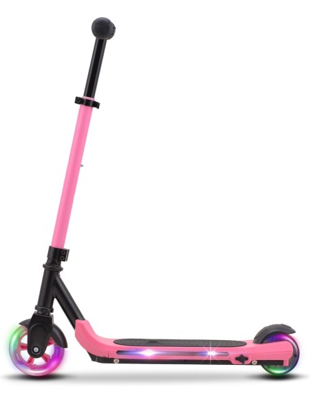 EL-Løbehjul pink med LED lys - 21.6V - MCU-Sport
