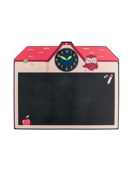 Tegnetavle med ur - til legepladsen - Swingking