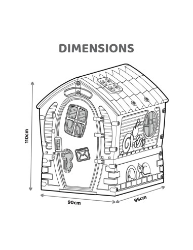 Dream House legehus i plast - Megaleg