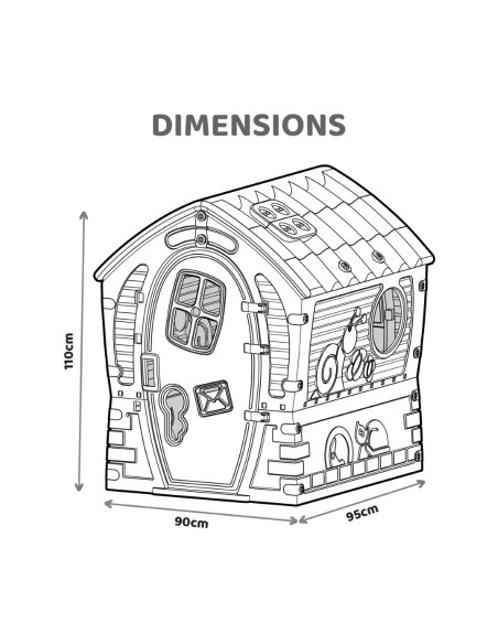 Dream House legehus i plast - Megaleg