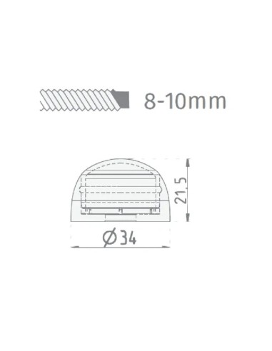 Bolthætte til træ (bolt Ø 8-10 mm) - 10 stk -...
