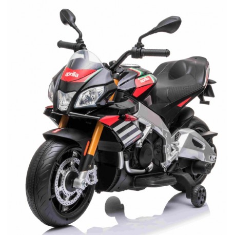 Aprilia Tuono V4 Motorcykel til Børn 12V med gummihjul