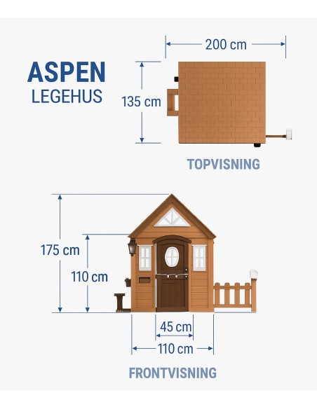 Aspen legehus fra Backyard Discovery