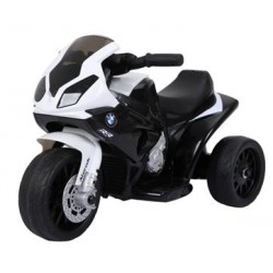 BMW S1000 motorcykel 6V med lædersæde - Blå