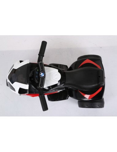 BMW S1000 motorcykel 6V med lædersæde - Rød