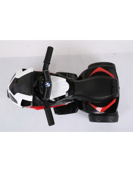 BMW S1000 motorcykel 6V med lædersæde - Rød