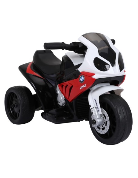 BMW S1000 motorcykel 6V med lædersæde - Rød