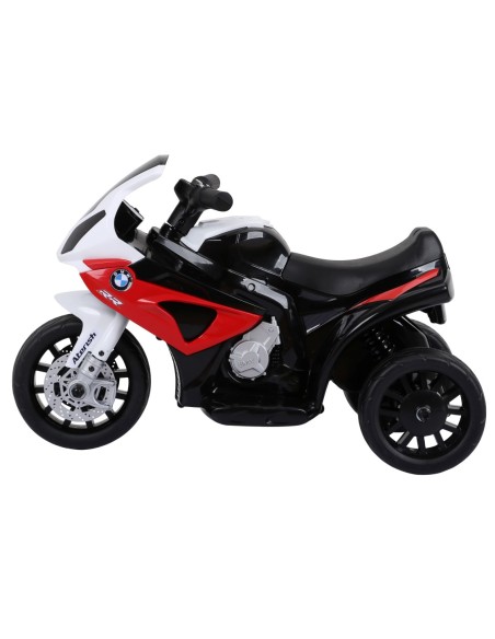 BMW S1000 motorcykel 6V med lædersæde - Rød