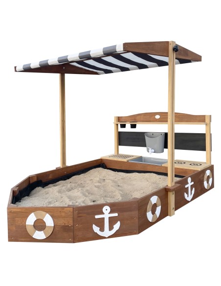 Dora bådsandkasse med soltag