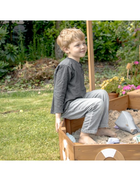 Dora bådsandkasse med soltag