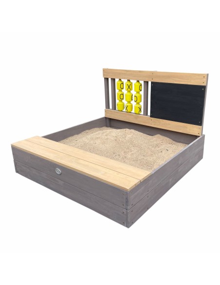 Kitty Sandkasse – 100 x 100 cm med kryds og bolle