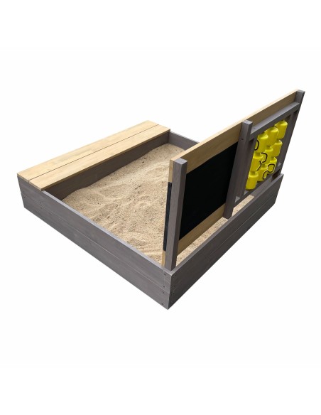 Kitty Sandkasse – 100 x 100 cm med kryds og bolle