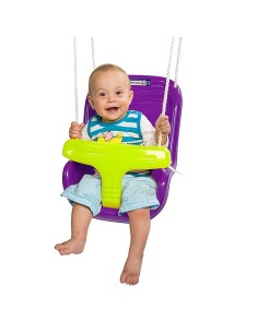 Babysæde eksklusiv til gynge - Lilla (Hörby Bruk)