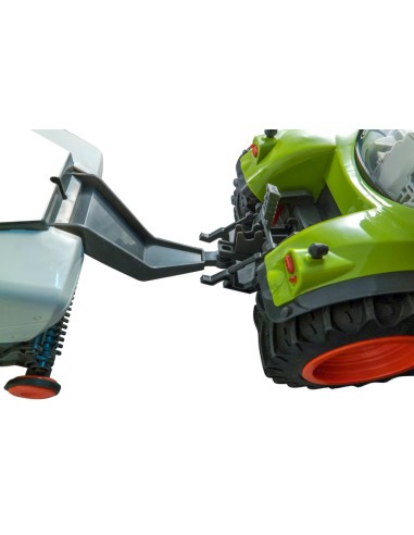 Stor flot fjernstyet traktor med cargo trailer