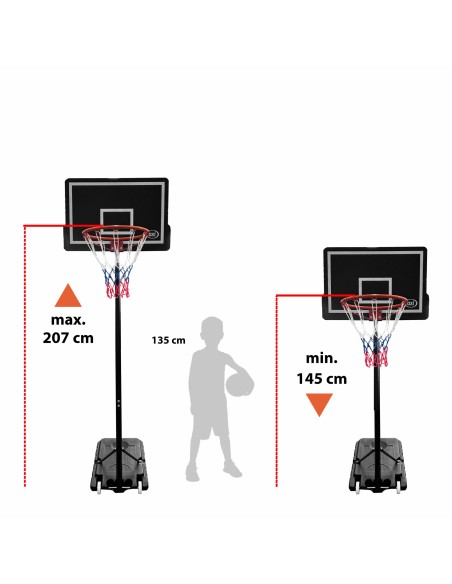 Basketball Stander - justerbar 145-207 cm