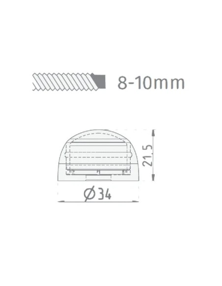 Bolthætte til træ (bolt Ø 8-10 mm) - 10 stk - Mørkegrøn