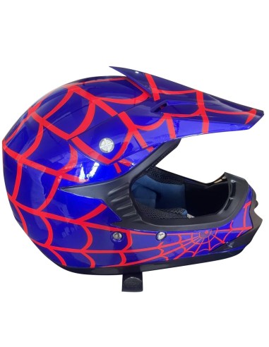 Crosserhjelm til børn - Spiderblue
