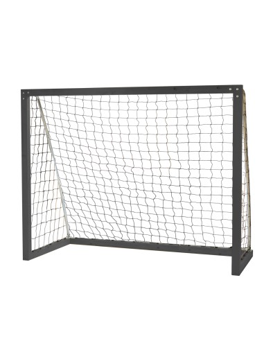 Fodboldmål 200x160 cm – træramme med galvaniserede bagstolper