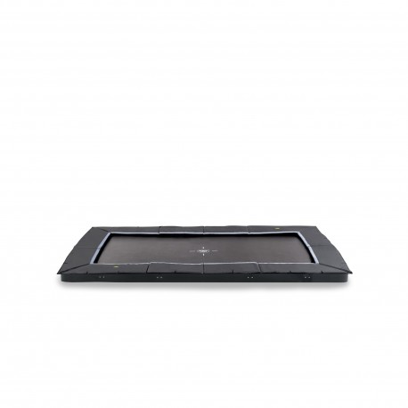 EXIT Dynamic sportstrampolin i jordniveau - sort