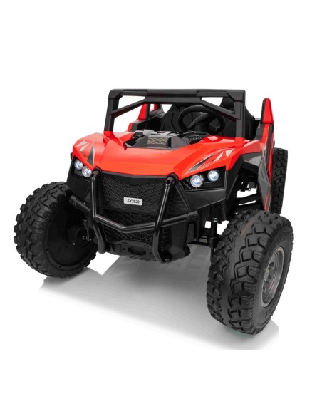 Beach Buggy XL Elbil til 2 børn – 4x24V motor, gummihjul og fjernbetjening