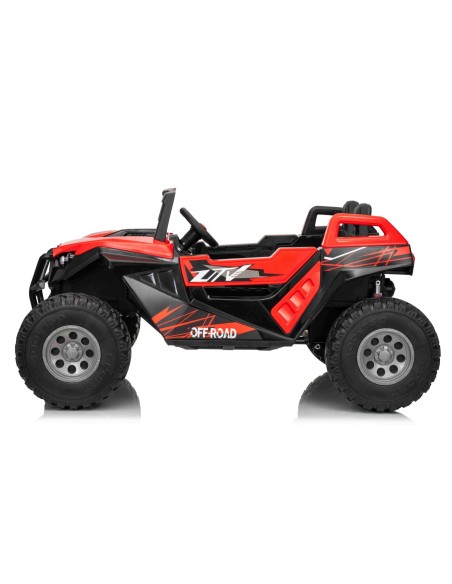 Beach Buggy XL Elbil til 2 børn – 4x24V motor, gummihjul og fjernbetjening