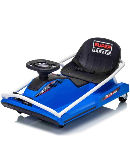 EL Super Garage Drift Car 22,2V til børn – Blå