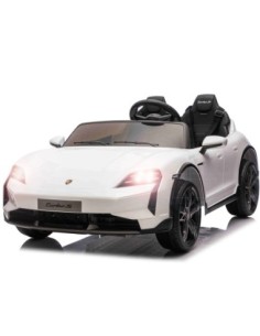 Porsche Taycan Turbo S Elbil til børn 21,6V – Hvid