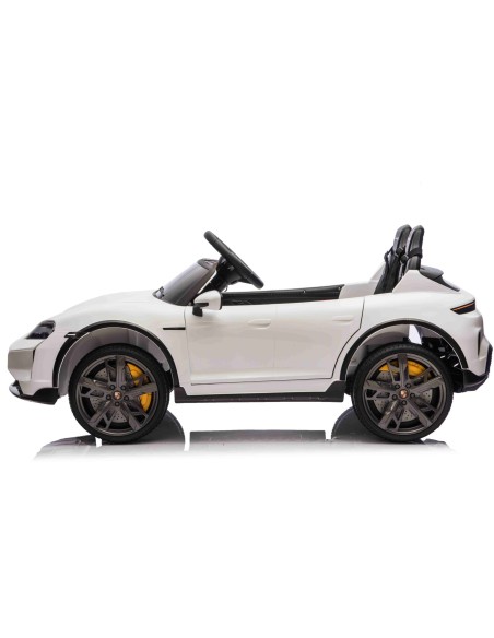 Porsche Taycan Turbo S Elbil til børn 21,6V – Hvid