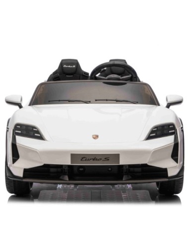 Porsche Taycan Turbo S Elbil til børn 21,6V – Hvid
